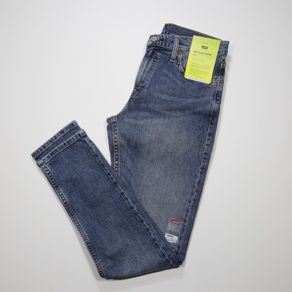 Levi's Other - Levi's 512 Men's Tapered Slim Fit Flex Stretch Denim Jeans Light Blue Size 30X32